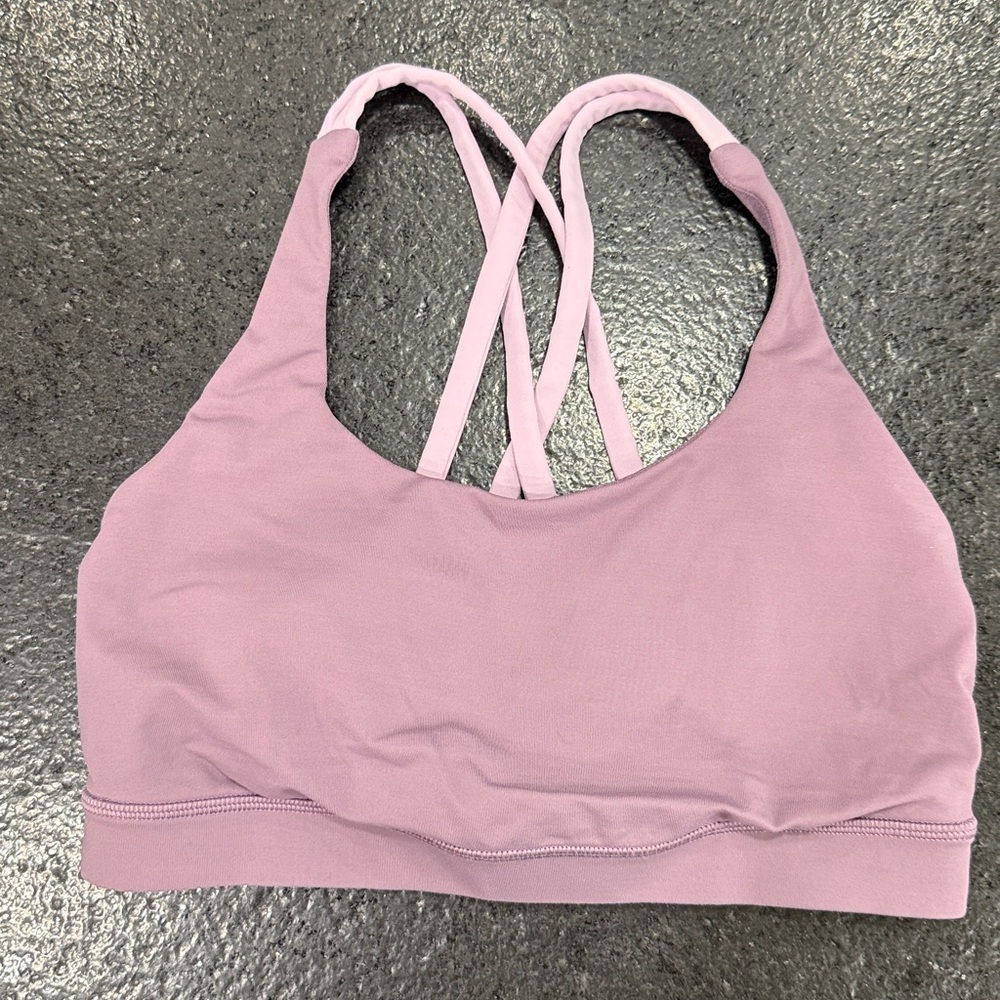 Lululemon Energy High-Neck Longline Bra, size 4, medium support. Like-new - Picture 1 of 6
